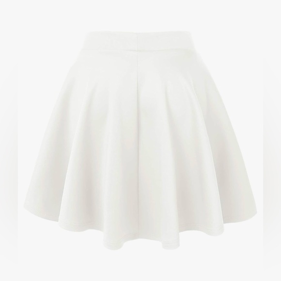 Women's Basic Versatile Stretchy Flared Casual Mini Skater Skirt - Picture 2 of 5